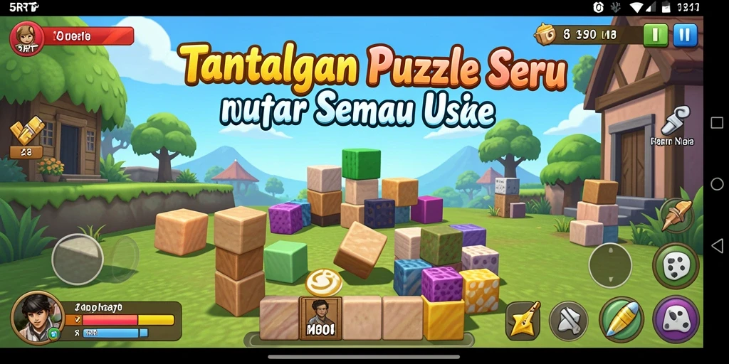Tampilan gameplay menarik dari 5RT, menunjukkan tantangan Puzzle.