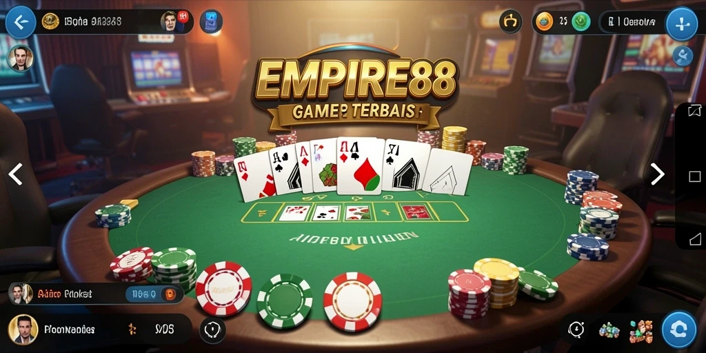Screenshot gameplay EMPIRE88 menampilkan suasana seru permainan Poker.