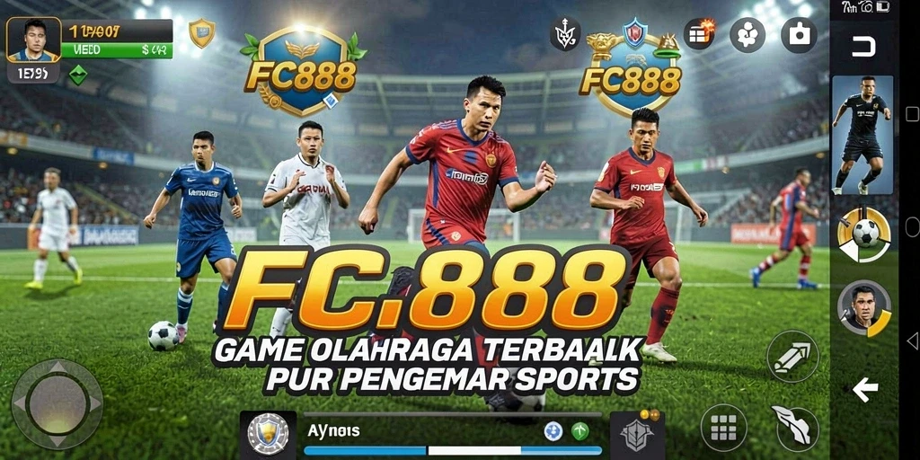 Screenshot FC888 menampilkan gameplay olahraga yang seru dan interaktif.