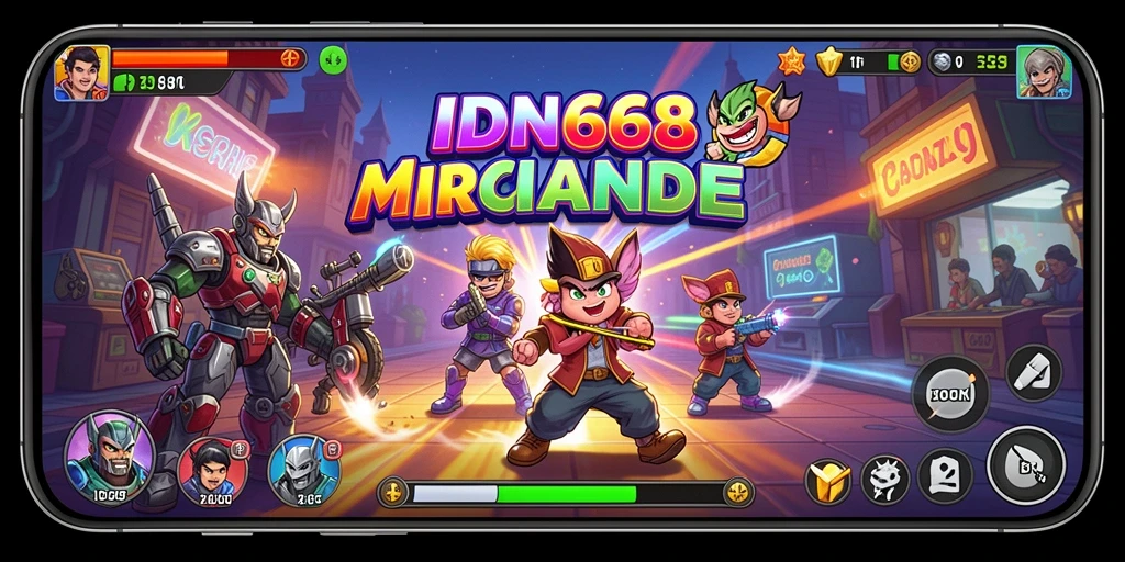 Screenshot permainan <strong>IDN668</strong> menunjukkan aksi seru dalam permainan Arcade.