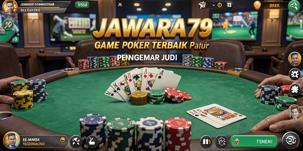 Tampilan grafis menarik saat bermain Poker di JAWARA79.