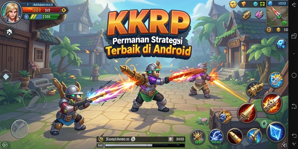 Tangkapan layar menunjukkan aksi strategi intens dalam KKRP.