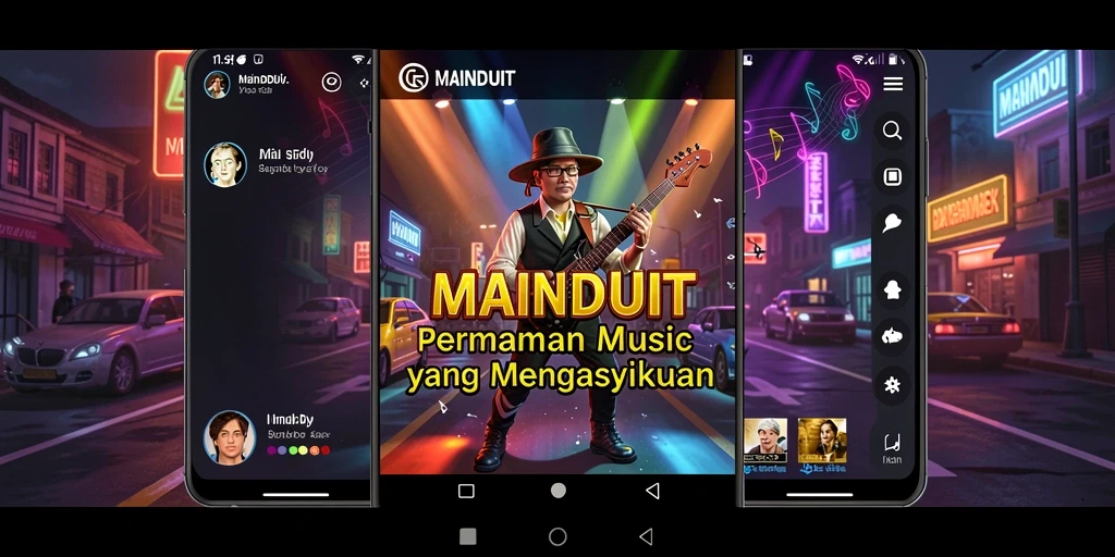 Tampilan gameplay MAINDUIT yang seru dan interaktif.