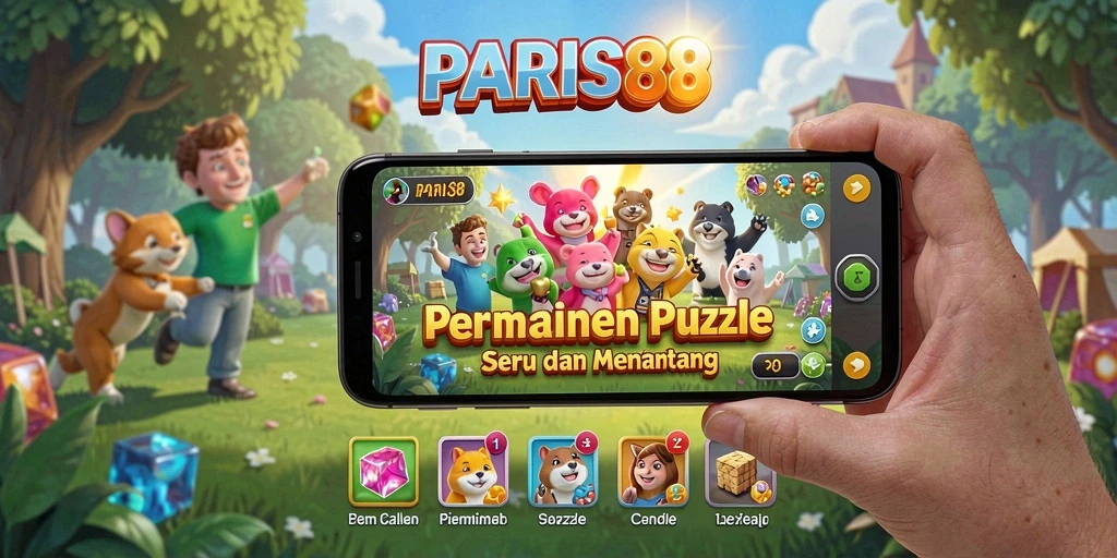 Tangkapan layar gameplay PARIS88 menampilkan tantangan Puzzle yang menarik.