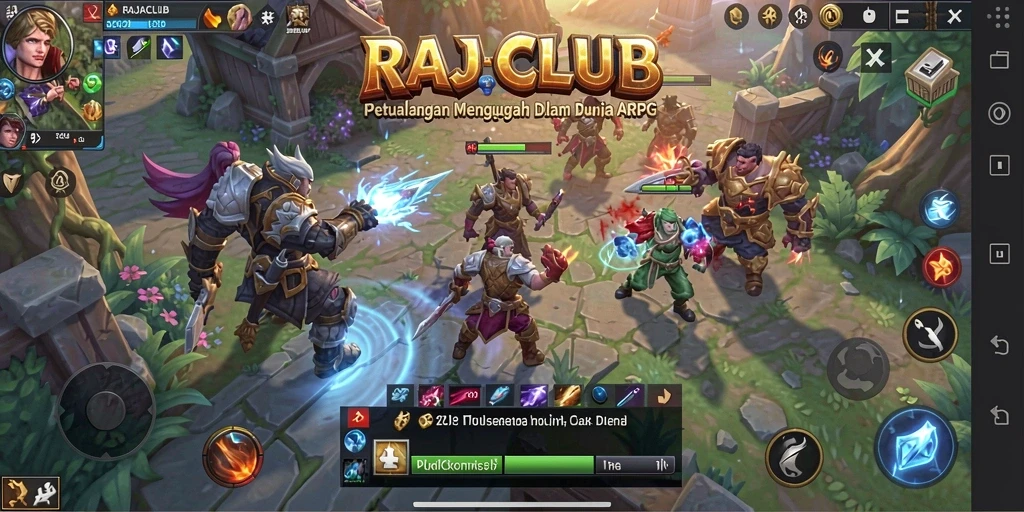 Gameplay seru dari RAJACLUB dalam lingkungan ARPG yang menawan.