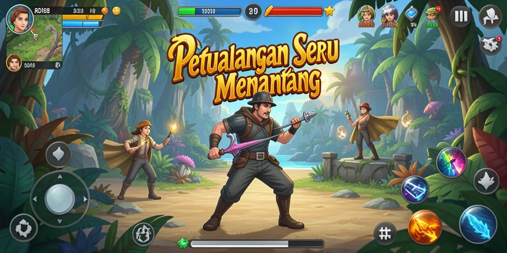 Tangkapan layar RDI88 menampilkan aksi seru dalam petualangan yang mendebarkan.