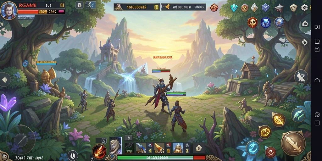 Tampilan pertarungan seru dalam RPGAME yang penuh strategi.