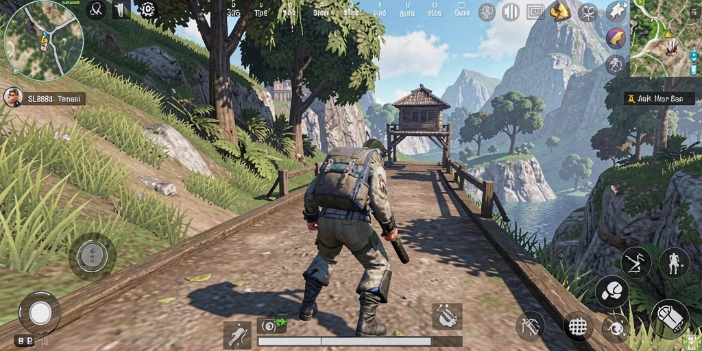 Tampilan gameplay SL888 yang menakjubkan di dunia terbuka.