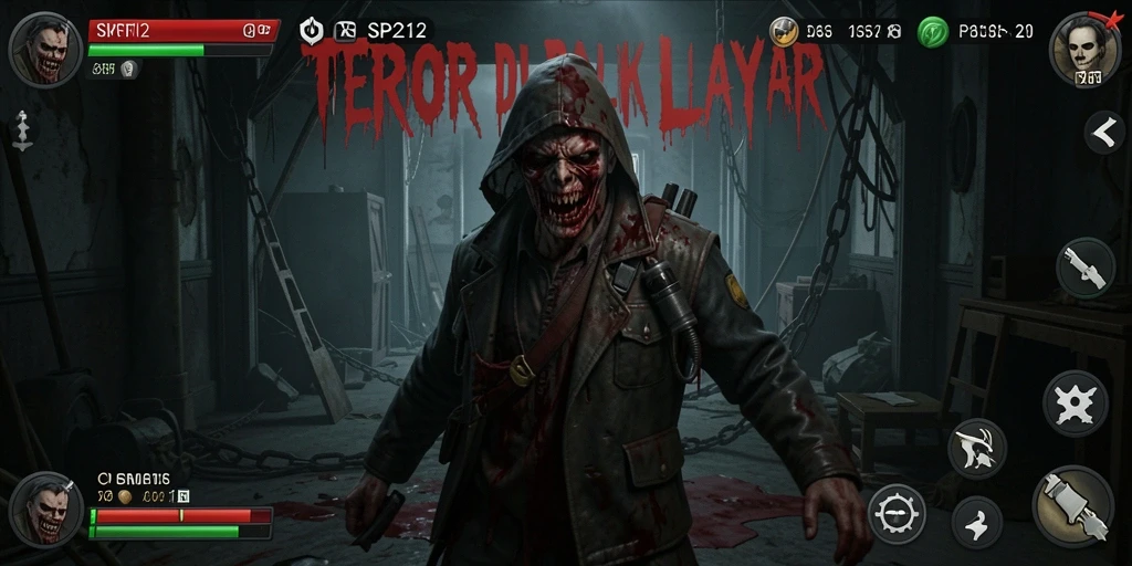 Screenshot SP212 menampilkan suasana menakutkan dengan elemen gameplay yang intens.